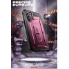 imageSUPCASE Samsung Galaxy S22 Ultra 5G 2022 Case with Kickstand Holder  Belt Clip Unicorn Beetle Pro Heavy Duty Shockproof Bumper Protector Without Screen Protector BlueWine