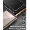 imageSUPCASE for Samsung Galaxy S23 Ultra Case with Builtin Screen Protector Edge XT Fingerprint Compatible MilitaryGrade Protection FullBody Clear Bumber Phone Case for S23 Ultra BlackCream