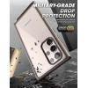 imageSUPCASE for Samsung Galaxy S23 Ultra Case with Builtin Screen Protector Edge XT Fingerprint Compatible MilitaryGrade Protection FullBody Clear Bumber Phone Case for S23 Ultra BlackCream