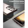 imageSUPCASE for Samsung Galaxy S23 Ultra Case with Builtin Screen Protector Edge XT Fingerprint Compatible MilitaryGrade Protection FullBody Clear Bumber Phone Case for S23 Ultra BlackCream
