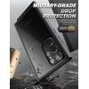 imageSUPCASE for Samsung Galaxy S23 Ultra Case with Builtin Screen Protector Edge XT Fingerprint Compatible MilitaryGrade Protection FullBody Clear Bumber Phone Case for S23 Ultra BlackBlack