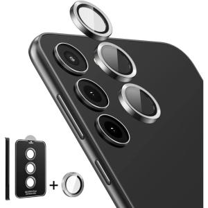 imageSUPCASE Camera Lens Protector Designed for Galaxy S23S23 Plus ScratchResistant UltraThin Tempered Glass Camera Lens Screen Protector SilverSilver