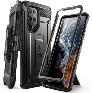 imageSUPCASE Samsung Galaxy S22 Ultra 5G 2022 Case with Kickstand Holder  Belt Clip Unicorn Beetle Pro Heavy Duty Shockproof Bumper Protector Without Screen Protector Blueblack