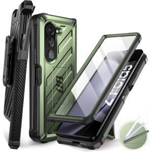 imageSUPCASE for Galaxy Z Fold 5 Case Unicorn Beetle Belt Clip with S Pen Holder Builtin Screen Protector ampamp Stand Heavy Duty Shockproof Protective Rugged Phone Case for Samsung Fold 5 BlackGuldan