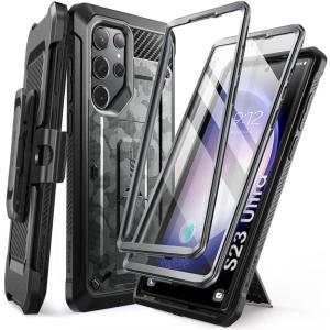 imageSUPCASE for Samsung Galaxy S23 Ultra Case with Stand Unicorn Beetle Pro 2 Front Frames Builtin Screen Protector ampamp BeltClip MilitaryGrade Protection Phone Case for Galaxy S23 Ultra BlackCamoGray