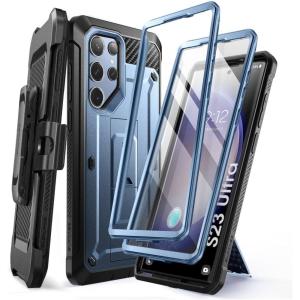 imageSUPCASE for Samsung Galaxy S23 Ultra Case with Stand Unicorn Beetle Pro 2 Front Frames Builtin Screen Protector ampamp BeltClip MilitaryGrade Protection Phone Case for Galaxy S23 Ultra BlackTilt