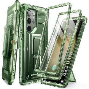 imageSUPCASE for Samsung Galaxy S23 Ultra Case with Stand Unicorn Beetle Pro 2 Front Frames Builtin Screen Protector ampamp BeltClip MilitaryGrade Protection Phone Case for Galaxy S23 Ultra BlackFrostGreen