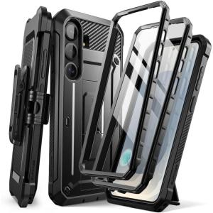 imageSUPCASE for Samsung Galaxy S25 Case with Stand Unicorn Beetle Pro 2 Front Frames Builtin Screen Protector ampamp BeltClip MilitaryGrade Protection Rugged Phone Case for Galaxy S25 62quot BlackBlack
