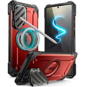imageSUPCASE for Samsung Galaxy S25 Ultra Case with Camera Cover Stand UBMag XT S Pen Friendly Compatible with MagSafe MilitaryGrade Protection Magnetic Phone Case for S25 Ultra 69 inch BlackRuddy