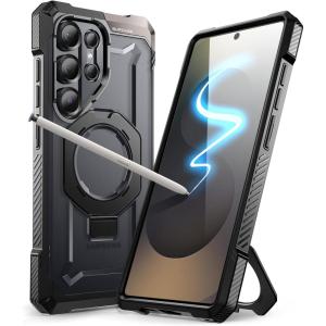 imageSUPCASE for Samsung Galaxy S25 Ultra Case with Stand Unicorn Beetle Grip S Pen Friendly Compatible with MagSafe MilitaryGrade Protection Magnetic Phone Case for S25 Ultra 69 Inch BlackBlack