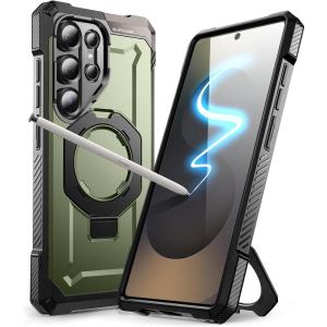 imageSUPCASE for Samsung Galaxy S25 Ultra Case with Stand Unicorn Beetle Grip S Pen Friendly Compatible with MagSafe MilitaryGrade Protection Magnetic Phone Case for S25 Ultra 69 Inch BlackGuldan