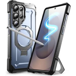 imageSUPCASE for Samsung Galaxy S25 Ultra Case with Stand Unicorn Beetle Grip S Pen Friendly Compatible with MagSafe MilitaryGrade Protection Magnetic Phone Case for S25 Ultra 69 Inch BlackTilt
