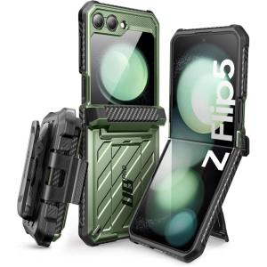 imageSUPCASE for Samsung Galaxy Z Flip 5 Case with Stand ampamp BeltClip Unicorn Beetle Pro Hinge Protection Front Screen Protector Dual Layer Rugged Protective Phone Case for Galaxy Z Flip 5 BlackGuldan