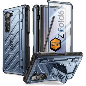 imageSUPCASE for Samsung Galaxy Z Fold 6 Case with S Pen Holder UB Pro Builtin Screen Protector ampamp Kickstand MilitaryGrade Protection Heavy Duty Rugged Phone Case 360 Full Shockproof Cover GuldanTilt