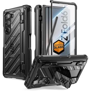 imageSUPCASE for Samsung Galaxy Z Fold 6 Case with S Pen Holder UB Pro Builtin Screen Protector ampamp Kickstand MilitaryGrade Protection Heavy Duty Rugged Phone Case 360 Full Shockproof Cover GuldanBlack