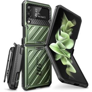 imageSUPCASE for Samsung Samsung Galaxy Z Flip 3 Case with BeltClip Unicorn Beetle Pro AntiScratch MilitaryGrade Protection FullBody Dual Layer Rugged Phone Case for Galaxy Z Flip 3 RuddyGreen
