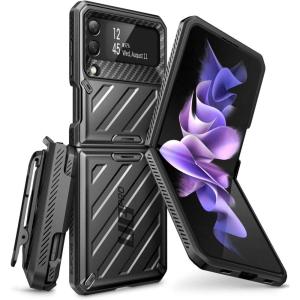 imageSUPCASE for Samsung Samsung Galaxy Z Flip 3 Case with BeltClip Unicorn Beetle Pro AntiScratch MilitaryGrade Protection FullBody Dual Layer Rugged Phone Case for Galaxy Z Flip 3 RuddyBlack