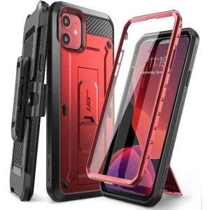 imageSUPCASE for iPhone 11 Case with Screen Protector Unicorn Beetle Pro Builtin Stand ampamp Belt Clip MilitaryGrade Protection Heavy Duty FullBody Protective Phone Case for iPhone 11 61quot BlackMetallicRed
