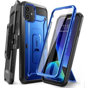 imageSUPCASE for iPhone 11 Case with Screen Protector Unicorn Beetle Pro Builtin Stand ampamp Belt Clip MilitaryGrade Protection Heavy Duty FullBody Protective Phone Case for iPhone 11 61quot BlackRoyal Blue