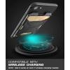 imageSUPCASE Adhesive Slim Wallet2Pack Ultra Thin StickOn Silicone Credit Card Holder Sticker Adhesive Cell Phone Wallet Compatible for Most Smartphonesnot fit Mobile Phones with Curved BackBlack