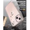 imageSUPCASE UB Edge Pro Series Case for iPhone 13 2021 Release 61 Inch Slim Frame Clear Protective Case with Builtin Screen Protector BlackPeach