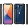 imageSUPCASE Unicorn Beetle EXO Pro Series Case for iPhone 12 Mini 2020 Release 54 Inch with Builtin Screen Protector Premium Hybrid Protective Clear Bumper Case BlackBlack