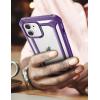 imageSUPCASE Unicorn Beetle EXO Pro Series Case for iPhone 12 Mini 2020 Release 54 Inch with Builtin Screen Protector Premium Hybrid Protective Clear Bumper Case BlackPurple