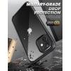 imageSUPCASE Unicorn Beetle Edge Pro Series Case for iPhone 12 2020 Release 61 Inch Slim Frame Clear Case with Transparent Back ampamp Builtin Screen Protector Black