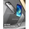 imageSUPCASE Unicorn Beetle Edge Pro Series Case for iPhone 12 2020 Release 61 Inch Slim Frame Clear Case with Transparent Back ampamp Builtin Screen Protector Black