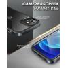 imageSUPCASE Unicorn Beetle Edge Pro Series Case for iPhone 12 2020 Release 61 Inch Slim Frame Clear Case with Transparent Back ampamp Builtin Screen Protector Black