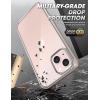 imageSUPCASE Unicorn Beetle Edge Series Case for iPhone 13 2021 Release 61 Inch Slim Frame Clear Case with TPU Inner Bumper ampamp Transparent Back BlackPeach