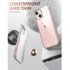 imageSUPCASE Unicorn Beetle Edge Series Case for iPhone 13 2021 Release 61 Inch Slim Frame Clear Case with TPU Inner Bumper ampamp Transparent Back BlackPeach