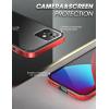 imageSUPCASE Unicorn Beetle Edge Series Slim Metal Frame Case with TPU Inner Bumper for 61Inch iPhone 1212 Pro 2020 Metallic RedRed