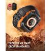 imageSUPCASE Unicorn Beetle Pro Case Designed for Apple Watch Ultra 12 49mm 20222023 2 Pack Screen Protector Rugged Protective Case with Strap BandsBlack
