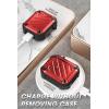 imageSUPCASE Unicorn Beetle Pro Series Case Designed for Airpods 1 ampamp 2 FullBody Rugged Protective Case with Carabiner for Apple Airpods 1st ampamp 2nd PurpleRed