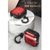 imageSUPCASE Unicorn Beetle Pro Series Case Designed for Airpods 1 ampamp 2 FullBody Rugged Protective Case with Carabiner for Apple Airpods 1st ampamp 2nd PurpleRed