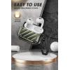 imageSUPCASE Unicorn Beetle Pro Series Case Designed for Airpods Pro 202320222019 FullBody Rugged Protective Case with Carabiner for AirPods Pro 2nd Generation  1st Generation DarkGreenDarkGreen