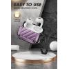 imageSUPCASE Unicorn Beetle Pro Series Case Designed for Airpods Pro FullBody Rugged Protective Case with Carabiner for Apple Airpods Pro BlackPurple