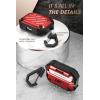 imageSUPCASE Unicorn Beetle Pro Series Case Designed for Airpods Pro FullBody Rugged Protective Case with Carabiner for Apple Airpods Pro BlackRed