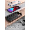 imageSUPCASE Unicorn Beetle Pro Series Case for iPhone 12 Mini 2020 Release 54 Inch Builtin Screen Protector FullBody Rugged Holster Case BlackCerulean