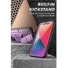 imageSUPCASE Unicorn Beetle Pro Series Case for iPhone 12 Mini 2020 Release 54 Inch Builtin Screen Protector FullBody Rugged Holster Case BlackViolte