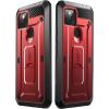 imageSUPCASE Unicorn Beetle Pro Series FullBody Rugged Holster Case with Builtin Screen Protector for 62Inch Google Pixel 4A 5G 2020 Metallic BlueRed