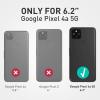 imageSUPCASE Unicorn Beetle Pro Series FullBody Rugged Holster Case with Builtin Screen Protector for 62Inch Google Pixel 4A 5G 2020 Metallic BlueRed