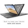 imageSUPCASE Unicorn Beetle Series Designed for MacBook Air 13 inch 20202018 Release A2179  A1932Not for M1 Version Slim Rubberized TPU Bumper Cover with Touch Bar and Touch ID Black