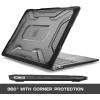 imageSUPCASE Unicorn Beetle Series Designed for MacBook Air 13 inch 20202018 Release A2179  A1932Not for M1 Version Slim Rubberized TPU Bumper Cover with Touch Bar and Touch ID Black