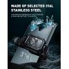 imageSUPCASE Unicorn Beetle Steel Case with Band for Apple Watch Series 98SE27654SE 4544mm Stainless Steel Metal Rugged Protective Case with Strap BandsDark