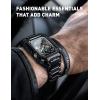 imageSUPCASE Unicorn Beetle Steel Case with Band for Apple Watch Series 98SE27654SE 4544mm Stainless Steel Metal Rugged Protective Case with Strap BandsDark