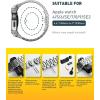 imageSUPCASE Unicorn Beetle Steel Case with Band for Apple Watch Series 98SE27654SE 4544mm Stainless Steel Metal Rugged Protective Case with Strap BandsSilver