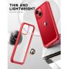 imageSUPCASE Unicorn Beetle Style Series Case for iPhone 14  iPhone 13 Premium Hybrid Protective Slim Clear Case AzureRed