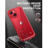 imageSUPCASE Unicorn Beetle Style Series Case for iPhone 14  iPhone 13 Premium Hybrid Protective Slim Clear Case AzureRed
